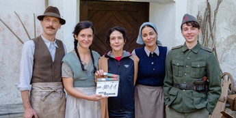 Marko Mandić, Doroteja Nadrah, Andrina Mračnikar, Edita Malovčić, Oskar Haag - Foto: Stefan Reic…