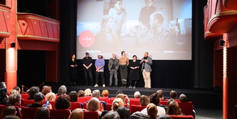 Pogovor in poklon ustvarjalcev filma - Foto: Katja Goljat