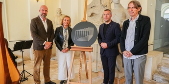 Matthijs Wouter Knol, Director of the European Film Academy; Nataša Bučar, Director of the Slove…