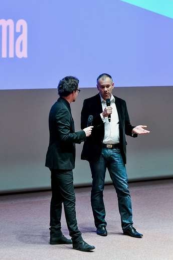 Ivan - Nejc Šmit (moderator) in Janez Burger (režiser) - foto Iztok Dimc