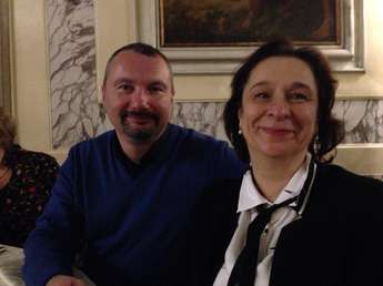 Boban Jeftić (direktor Srbskega filmskega centra) in Jelka Stergel članica Eurimages