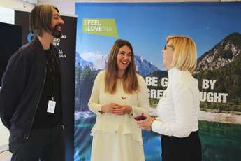 Alan Vitezič (Nora), Daša Kastelic (Turizem Ljublajan) Metka Pirc (STO, Foto Simon Gosnik