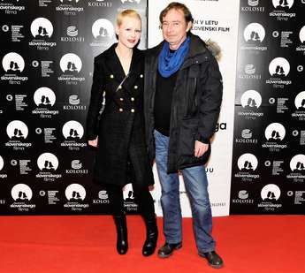 Polona Juh (igralka) in Darko Vinkl (producent) - Foto: Kolosej