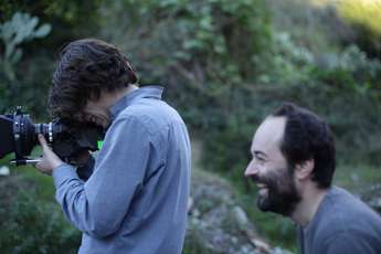 Iz snemanja filma Playing Men ( Gregor Božič in Matjaž Ivanišin) - Foto: Nosorogi