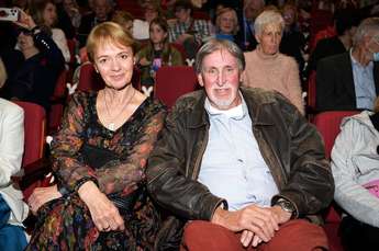 Marjana Karner (Tomaževa mama) in Bor Štiglic (pomočnik direktorja filma) - Foto: Katja Goljat