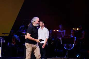 Julij Zornik ob prejemu nagrade - Foto: Pula film festival