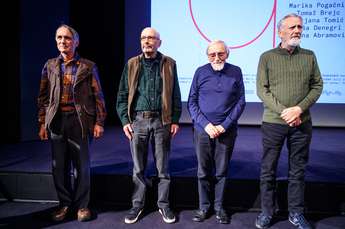 Marko Pogačnik, David Nez, Tomaž Brejc in Matjaž Hanžek - OHO - Foto: Katja Goljat