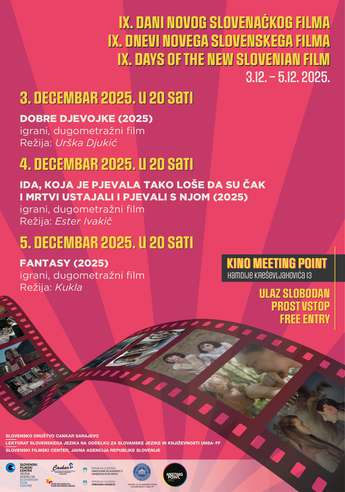 Dnevi novega slovenskega filma v Sarajevu