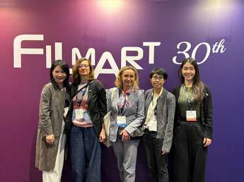 Nataša Bučar (Director of the Slovenian Film Centre) and Mojca Planšak (Head of PR and Film Comm…