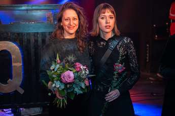 Urška Djukić in Jara Sofija Ostan na premieri na Berlinalu leta 2025: Foto Tobias Rücker